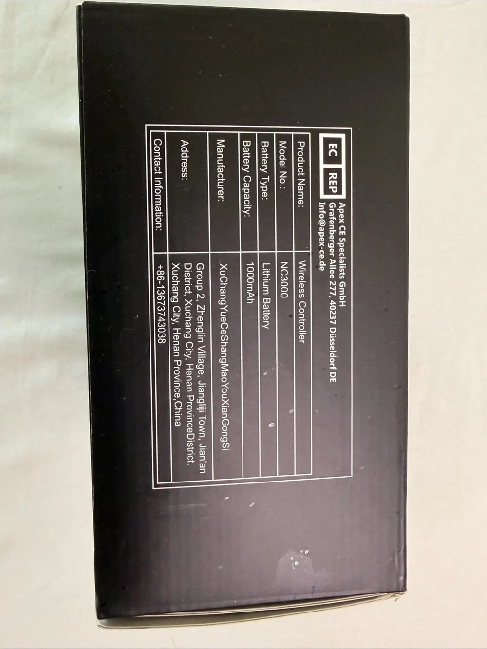 Halloween Wireless Switch Controller RGB Charging Dock NC3000 New in Box